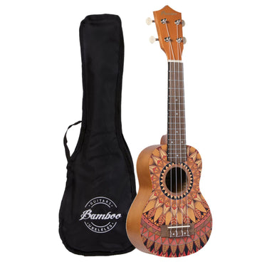 Ukulele Soprano Bamboo Ukelele Bu-21 Summer Con Funda Uculele